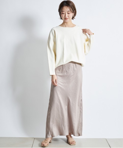 DouDou(ドゥドゥ)の「マルチWAYフレアスカート(スカート・レディース・ベージュ/カーキ/サックスブルー・36/38)」の4枚目の写真