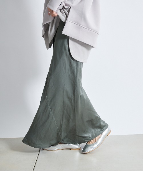 DouDou(ドゥドゥ)の「マルチWAYフレアスカート(スカート・レディース・ベージュ/カーキ/サックスブルー・36/38)」の22枚目の写真