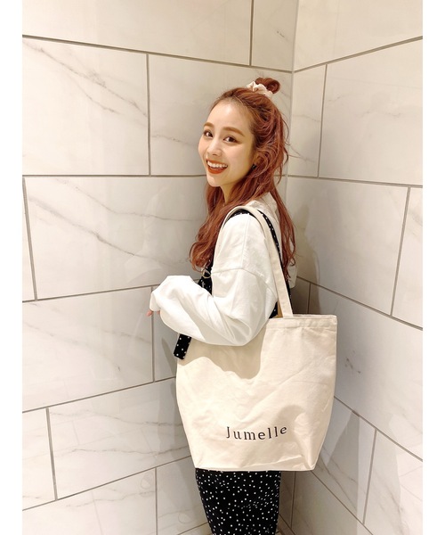 JUMELLE(ジュメロ)の「jumelleエコバッグ(エコバッグ/サブバッグ・レディース・アイボリー・FREE)」の6枚目の写真