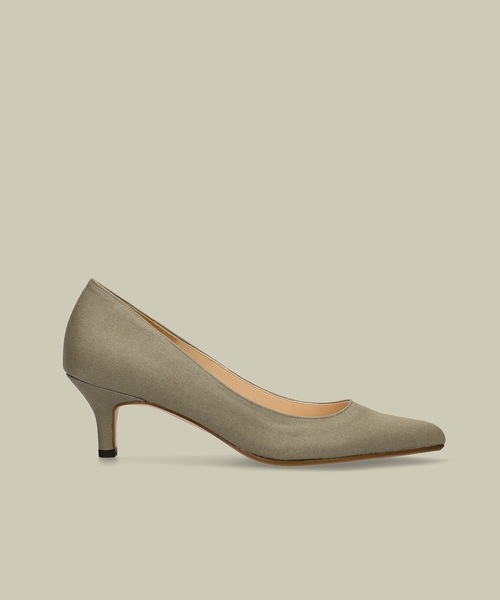 MAMIAN(マミアン)の「iCoN COLORS / ポインテッドトゥ リネン パンプス (5.0cmヒール)(パンプス・レディース・カーキ/ブラウン/キナリ/グレイッシュベージュ/ブラック・23.5cm/24.0cm/22.0cm/24.5cm/23.0cm/25.0cm/22.5cm)」の7枚目の写真