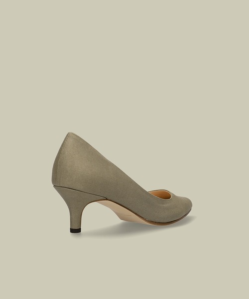 MAMIAN(マミアン)の「iCoN COLORS / ポインテッドトゥ リネン パンプス (5.0cmヒール)(パンプス・レディース・カーキ/ブラウン/キナリ/グレイッシュベージュ/ブラック・23.5cm/24.0cm/22.0cm/24.5cm/23.0cm/25.0cm/22.5cm)」の10枚目の写真
