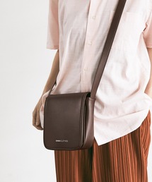 EMMA CLOTHES | シンセティックレザー スクエア フラップ ミニ ショルダーバッグ EMMA CLOTHES 2021 A/W(ショルダーバッグ)