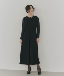 kaene（カエン）の「シフォン合わせロングワンピース［ブラック：ブラックフォーマル対応］冠婚葬祭 礼服 喪服 入学式 卒業式 七五三 お宮参り（ワンピース）」