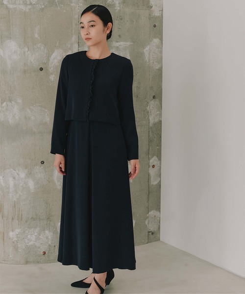 新品タグ付き【23区】ブラックフォーマル ロングワンピース 48 大きなサイズ di-62005_06.jpg