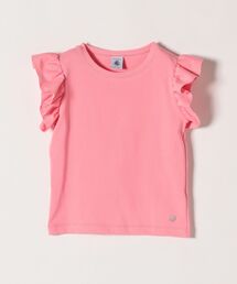 SHIPS any（シップス エニィ）の「PETIT BATEAU:フリル 半袖 カットソー 110サイズ＜KIDS＞（Tシャツ/カットソー・キッズ）」