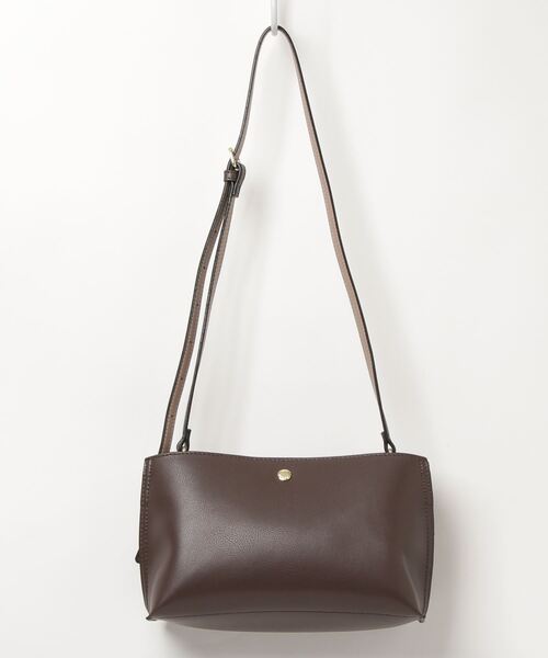 Legato Largo（レガートラルゴ）の「【Legato Largo】かるいカバン フェイクレザー 2WAYショルダーバッグ LH-P0001（ショルダーバッグ・レディース・グリーン/ベージュ/ダークブラウン/キャメル/ブラック/ワインレッド/グレイッシュベージュ/アイボリー・FREE）」の18枚目の写真