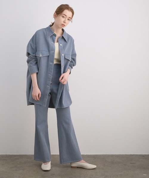 MADEMOISELLE ROPE'（マドモアゼル ロペ）の「【セットアップ対応】アップサイクルデニムパンツ（デニムパンツ・レディース・ブルー・38/36）」の13枚目の写真