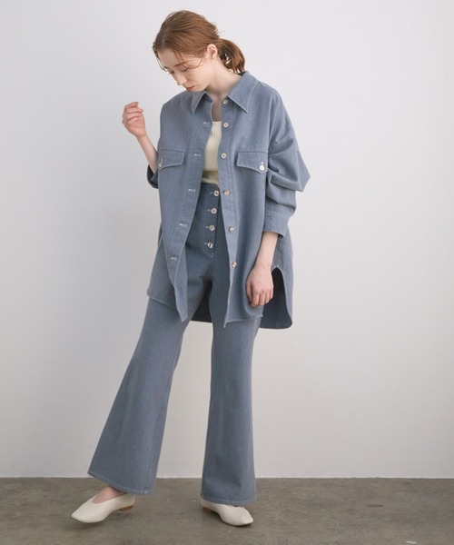 MADEMOISELLE ROPE'（マドモアゼル ロペ）の「【セットアップ対応】アップサイクルデニムパンツ（デニムパンツ・レディース・ブルー・38/36）」の3枚目の写真