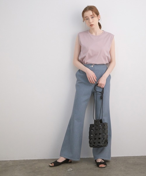 MADEMOISELLE ROPE'（マドモアゼル ロペ）の「【セットアップ対応】アップサイクルデニムパンツ（デニムパンツ・レディース・ブルー・38/36）」の12枚目の写真