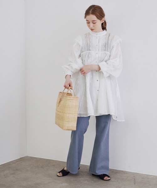 MADEMOISELLE ROPE'（マドモアゼル ロペ）の「【セットアップ対応】アップサイクルデニムパンツ（デニムパンツ・レディース・ブルー・38/36）」の15枚目の写真