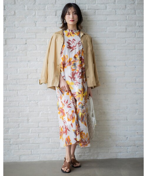 ドレステリア ビッグフラワープリントワンピース 38 DRESSTERIOR（ドレステリア）の「◇ビッグフラワープリント