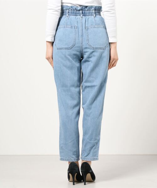 GAP（ギャップ）の「ハイライズ ペーパーバッグジーンズ（デニムパンツ・レディース・ライトインディゴブルー・L/M/XS/S/XL/XXS）」の6枚目の写真