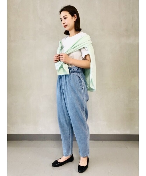 GAP（ギャップ）の「ハイライズ ペーパーバッグジーンズ（デニムパンツ・レディース・ライトインディゴブルー・L/M/XS/S/XL/XXS）」の10枚目の写真