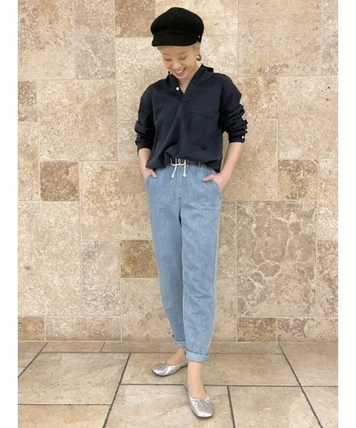 GAP（ギャップ）の「ハイライズ ペーパーバッグジーンズ（デニムパンツ・レディース・ライトインディゴブルー・L/M/XS/S/XL/XXS）」の11枚目の写真