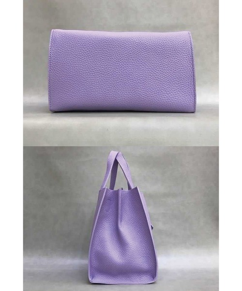 LAVEANGE(ラビアンジェ)の「【牛革】CREME VIVE BAG/レザーバッグ(トートバッグ・レディース・チャコールグレー/サックスブルー/ピンク/キャメル/グレイッシュベージュ・FREE)」の14枚目の写真