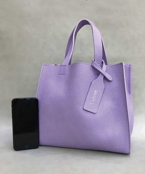 LAVEANGE(ラビアンジェ)の「【牛革】CREME VIVE BAG/レザーバッグ(トートバッグ・レディース・チャコールグレー/サックスブルー/ピンク/キャメル/グレイッシュベージュ・FREE)」の10枚目の写真