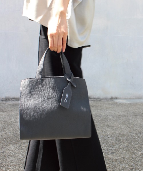 LAVEANGE(ラビアンジェ)の「【牛革】CREME VIVE BAG/レザーバッグ(トートバッグ・レディース・チャコールグレー/サックスブルー/ピンク/キャメル/グレイッシュベージュ・FREE)」の18枚目の写真