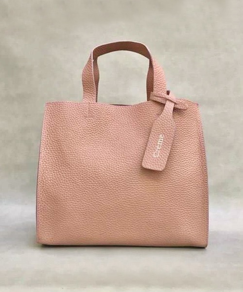 LAVEANGE(ラビアンジェ)の「【牛革】CREME VIVE BAG/レザーバッグ(トートバッグ・レディース・チャコールグレー/サックスブルー/ピンク/キャメル/グレイッシュベージュ・FREE)」の9枚目の写真