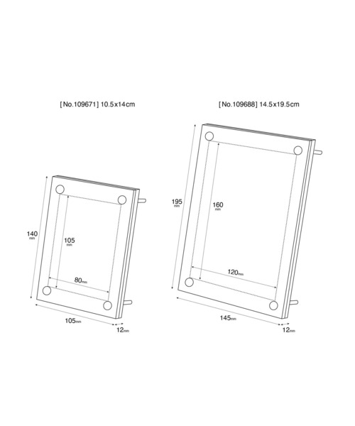 Frame（フレーム）の「ACRYLIC FRAME 10.5x14（フォトフレーム・メンズ・クリア・ONE SIZE）」の6枚目の写真