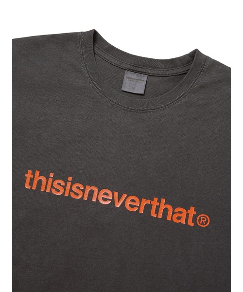 thisisneverthat(ディスイズネバーザット)の「T-LOGO L/SL TOP(Tシャツ/カットソー・メンズ・ブラック/チャコールグレー/オリーブ/イエロー系その他/ライトインディゴブルー/ホワイト・S/M/L/XL)」の15枚目の写真