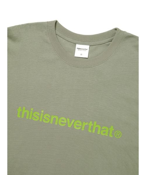 thisisneverthat(ディスイズネバーザット)の「T-LOGO L/SL TOP(Tシャツ/カットソー・メンズ・ブラック/チャコールグレー/オリーブ/イエロー系その他/ライトインディゴブルー/ホワイト・S/M/L/XL)」の16枚目の写真