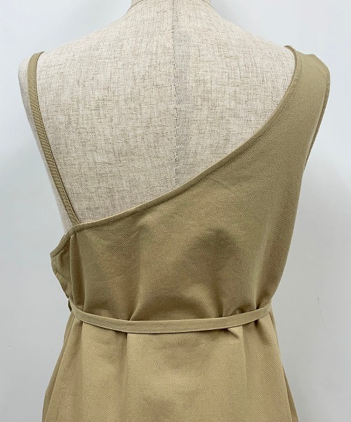 PICCIN（ピッチン）の「アシメラップキャミワンピース（ワンピース・レディース・ベージュ/グリーン・M）」の7枚目の写真