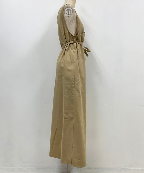 PICCIN（ピッチン）の「アシメラップキャミワンピース（ワンピース・レディース・ベージュ/グリーン・M）」の11枚目の写真