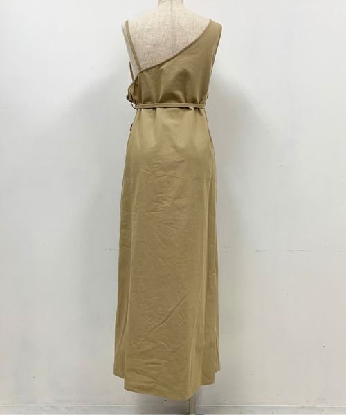 PICCIN（ピッチン）の「アシメラップキャミワンピース（ワンピース・レディース・ベージュ/グリーン・M）」の10枚目の写真