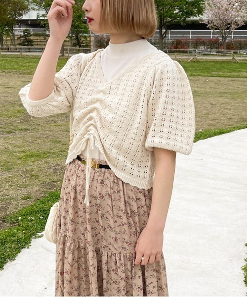 apres jour（アプレジュール）の「透かし編みドロストタンクセット【ZOZOTOWN限定アイテム】（ニット/セーター・レディース・ライトベージュ/ピンクベージュ/アイボリー・フリー/X-LARGE）」の22枚目の写真