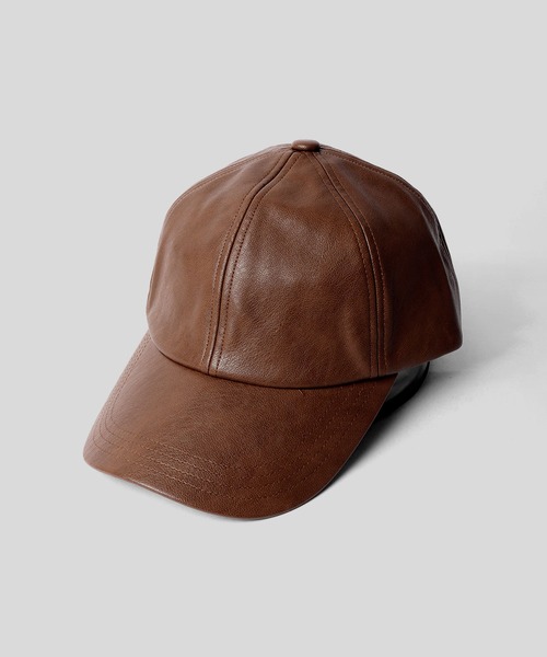 Sense of Grace(センスオブグレース)の「SYNTHETIC LEATHER BB CAP(キャップ・メンズ・マルチ/カーキ/ブラック/ブラウン/アイボリー/ダークブラウン/ブラック系/ダークブラウン系/アイボリー系/ベージュ・FREE)」の6枚目の写真