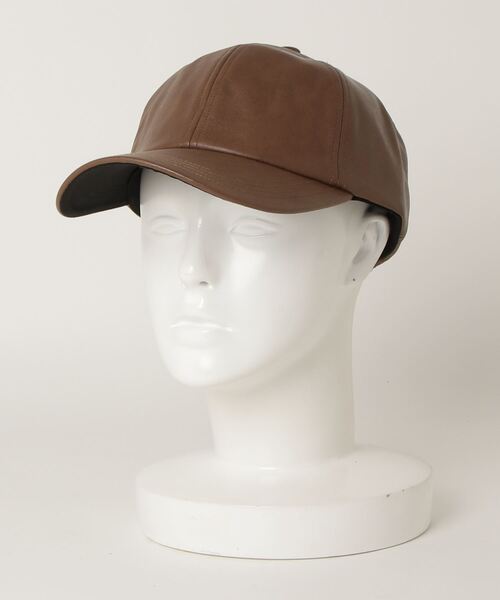 Sense of Grace(センスオブグレース)の「SYNTHETIC LEATHER BB CAP(キャップ・メンズ・マルチ/カーキ/ブラック/ブラウン/アイボリー/ダークブラウン/ブラック系/ダークブラウン系/アイボリー系/ベージュ・FREE)」の4枚目の写真