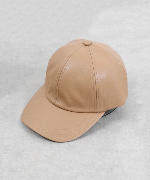 Sense of Grace(センスオブグレース)の「SYNTHETIC LEATHER BB CAP(キャップ・メンズ・マルチ/カーキ/ブラック/ブラウン/アイボリー/ダークブラウン/ブラック系/ダークブラウン系/アイボリー系/ベージュ・FREE)」の7枚目の写真