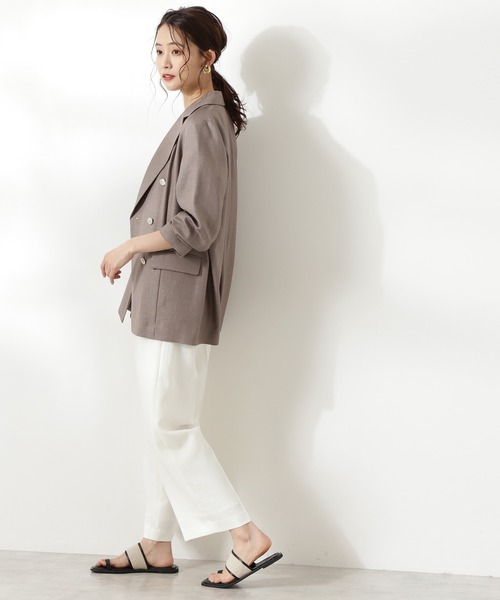 N.（N. Natural Beauty Basic）（エヌエヌナチュラルビューティーベーシック）の「◆ガーデンツイルジャケット（その他アウター・レディース・モカ/ネイビー・SMALL/MEDIUM）」の11枚目の写真