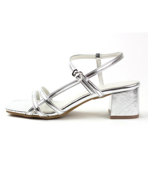 chocolates（チョコラテス）の「ラインストラップサンダル【日本製】（サンダル・レディース・ブラック/シルバー/ミント/ブラウン系その他・S/M/L/LL）」の11枚目の写真