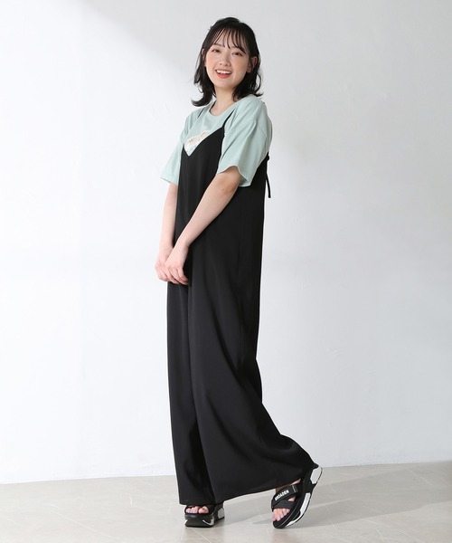 Honeys（ハニーズ）の「オールインワン（つなぎ/オールインワン・レディース・ブラック系その他/ブラック/ブルー系その他/ブルー系その他2・S/M/L）」の5枚目の写真