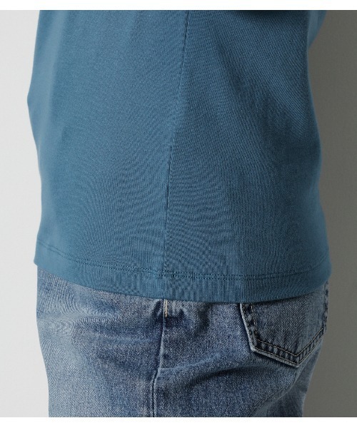 AZUL by moussy（アズールバイマウジー）の「COTTON USAFIT TEE/コットンUSAフィットTシャツ（Tシャツ/カットソー・レディース・ダークブラウン/ブラック/イエロー/ダークブルー/オフホワイト・MEDIUM/SMALL）」の19枚目の写真