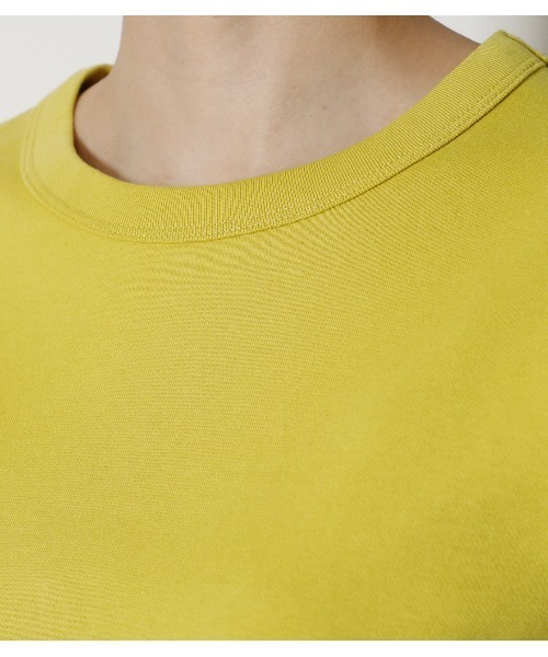 AZUL by moussy（アズールバイマウジー）の「COTTON USAFIT TEE/コットンUSAフィットTシャツ（Tシャツ/カットソー・レディース・ダークブラウン/ブラック/イエロー/ダークブルー/オフホワイト・MEDIUM/SMALL）」の16枚目の写真