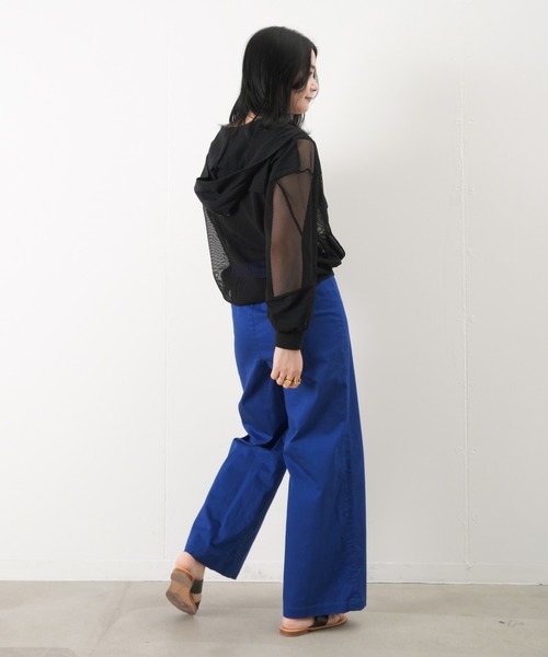 LUCA/LADY LUCK LUCA（ルカ/レディラックルカ）の「LC/LLL コットンリネンワイドパンツ（チノパンツ・レディース・ブラック/ライトベージュ/ブルー・38/36）」の17枚目の写真