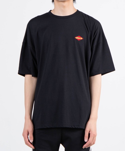 WEGO(ウィゴー)の「WEGO/ファイヤーモチーフビックシルエット半袖Tシャツ(Tシャツ/カットソー・メンズ・ホワイト/ブラック/パープル・MEDIUM/LARGE)」の15枚目の写真