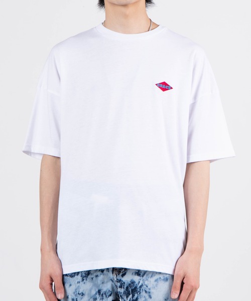 WEGO(ウィゴー)の「WEGO/ファイヤーモチーフビックシルエット半袖Tシャツ(Tシャツ/カットソー・メンズ・ホワイト/ブラック/パープル・MEDIUM/LARGE)」の13枚目の写真