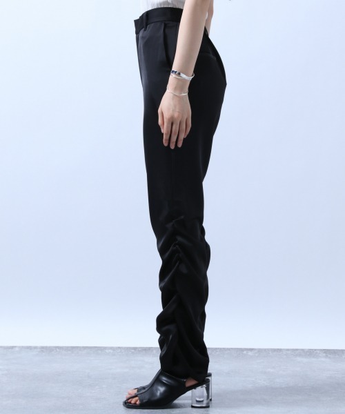 HARE（ハレ）の「サテンシャーリングパンツ(HARE)（その他パンツ・レディース・ライトグレー/ブラック・FREE）」の6枚目の写真