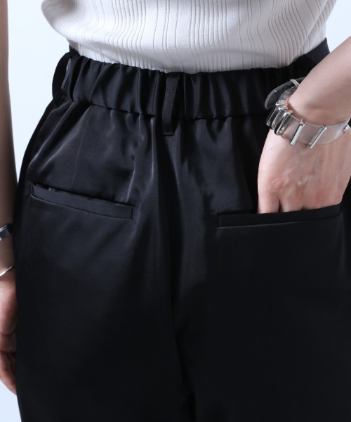 HARE（ハレ）の「サテンシャーリングパンツ(HARE)（その他パンツ・レディース・ライトグレー/ブラック・FREE）」の11枚目の写真