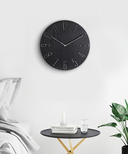 FL import collection（エフエルインポートコレクション）の「【壁掛け】軽量ウッドライククロック（掛け時計・レディース・ホワイト/ブラック/ブルーグレー/モカ・FREE）」の3枚目の写真