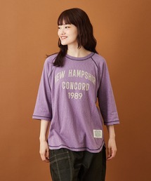 CUBE SUGAR（キューブシュガー）の「スラブ天竺 ラグランスリーブ Tシャツ（Tシャツ/カットソー）」