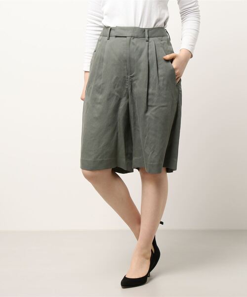 Fantastic Days（ファンタスティックデイズ）の「◇【FANTASTICDAYS】テンセルリネンサテンキュロット WOMEN（その他パンツ・レディース・グレー/ブラック・38/36）」の8枚目の写真