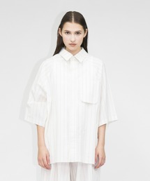 my beautiful landlet | 【my beautiful landlet】 washer stripe S/S shirt(シャツ/ブラウス)