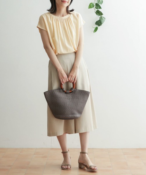 アーバンリサーチ/ベージュ・2WAYウエストリボン付きとろみシャツワンピース/フリーサイズ/URBAN RESEARCH 2WAYリボンショルダーバッグ(one アイボリー): バッグ｜URBAN RESEARCH