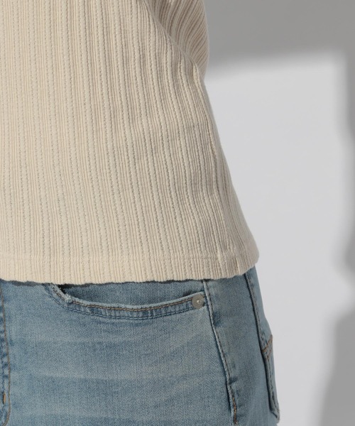 BAYFLOW（ベイフロー）の「カップツキリブタンク（タンクトップ・レディース・ベージュ/カーキ/ピンク/チャコール・SMALL/MEDIUM）」の18枚目の写真