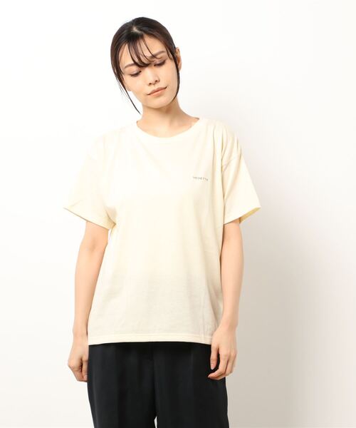FIL DE FER(フィルデフェール)の「Backプリント 半袖TEE(Tシャツ/カットソー・レディース・ネイビー/イエロー・FREE)」の13枚目の写真