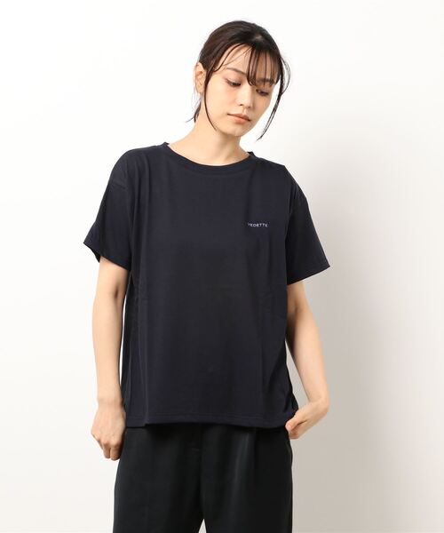 FIL DE FER(フィルデフェール)の「Backプリント 半袖TEE(Tシャツ/カットソー・レディース・ネイビー/イエロー・FREE)」の14枚目の写真